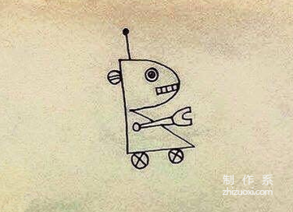 Learn to draw simple drawings, simple drawings of robots