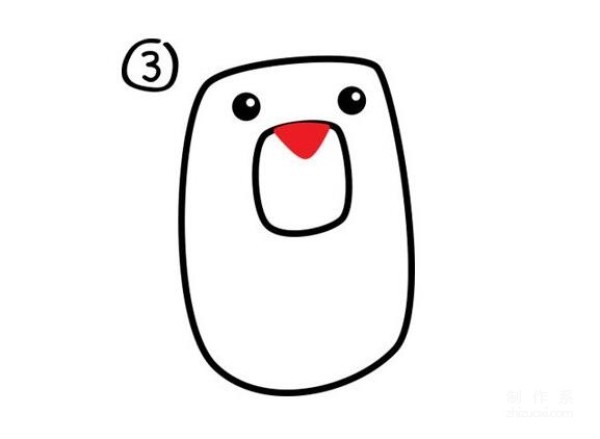 Learn to draw simple strokes, cute little bear