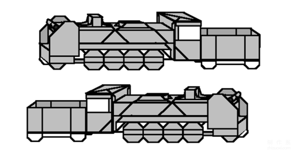 Paper art handmade origami art, combined origami steam locomotive handmade origami drawings tutorial