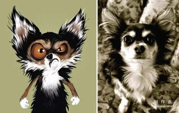 He painted portraits of pets, and they turned out so cute