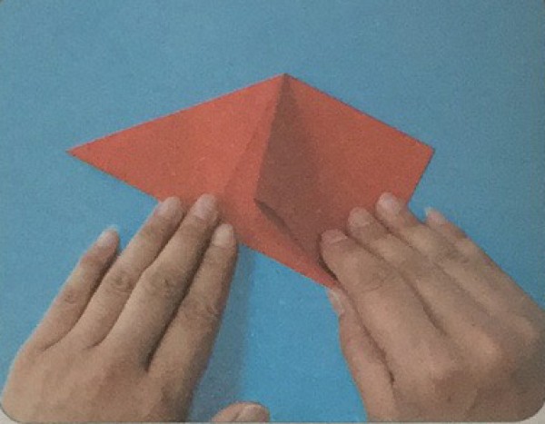 Illustration of simple origami fish for children