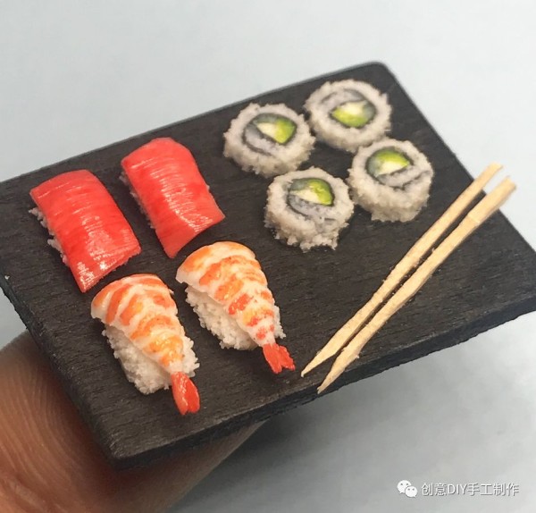 Miniature food soft clay works, your mouth is watering