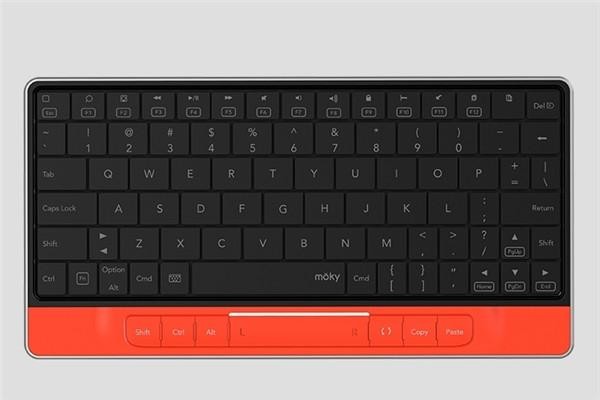 Moky invisible touch keyboard is both a keyboard and a mouse