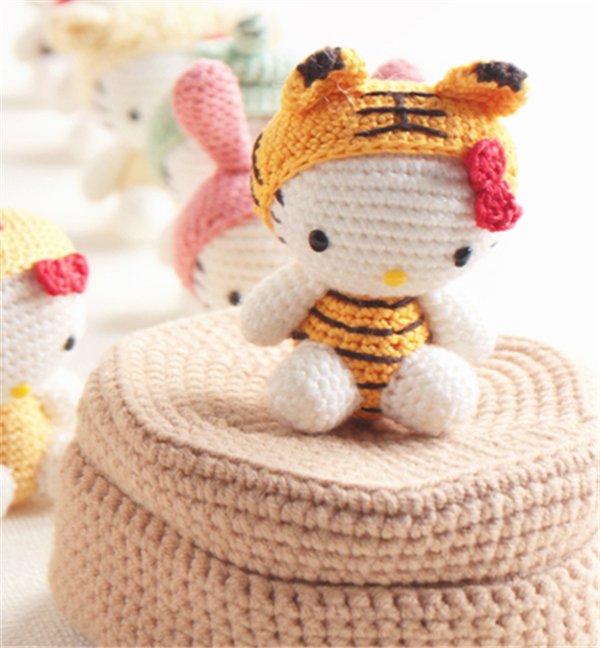 Hand knitted DIY creative zodiac wool dolls