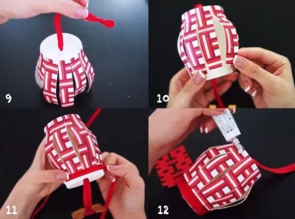 Simple Chinese style Mid-Autumn Festival paper cup lantern making tutorial