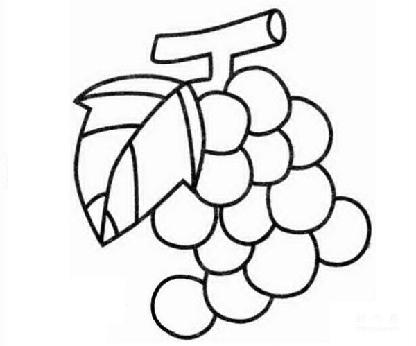 Learn to draw simple drawings, grapes