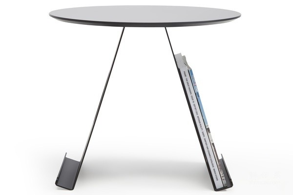 Simple and stylish small table that can hold magazines