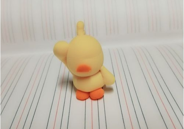 Tutorial on making Douyin celebrity little yellow duck with ultra-light clay DIY DIY