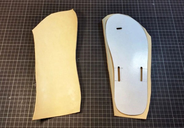 Making basic leather flip-flops (with drawings)