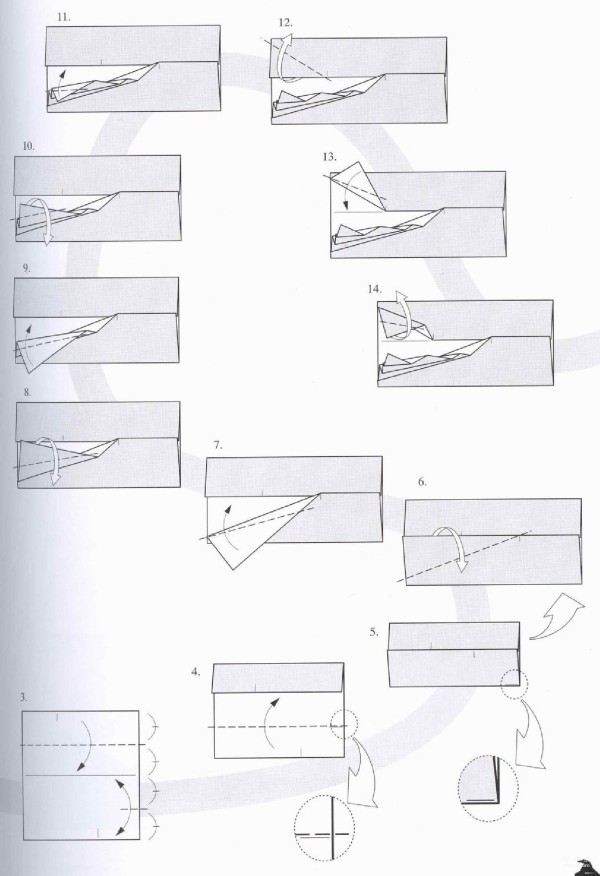 Paper craft hand-making tutorial, Francesco Miglionico origami boat sailing boat breaks the waves Hand-made origami drawing tutorial