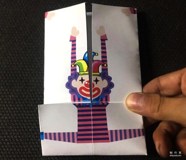 Fun origami toys for children, it’s fun to make an animated clown that can transform into a clown!