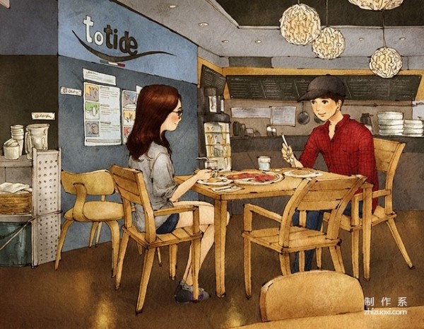 Fresh and friendly, life scene paintings by Korean illustrator Aeppol