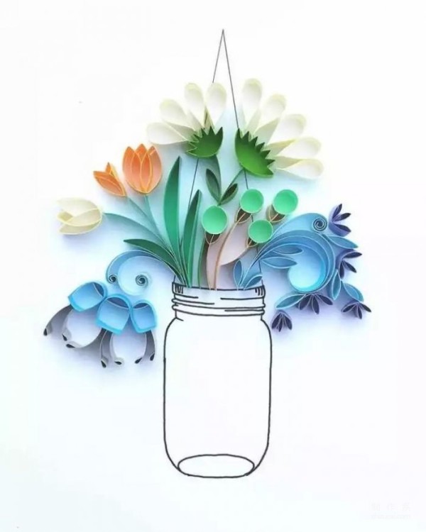  When paper quilling meets illustration, something magical happens