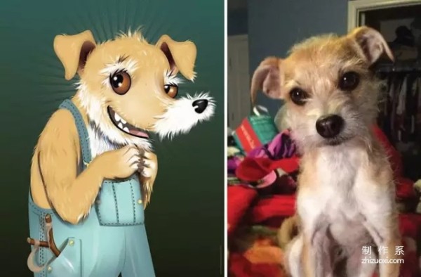 He painted portraits of pets, and they turned out so cute