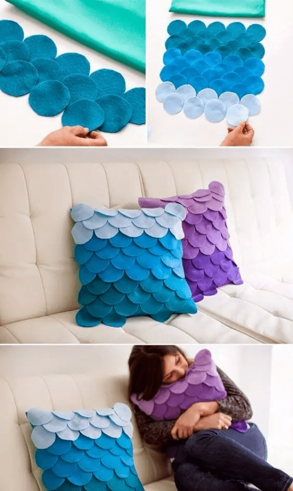 You can use scraps of old clothes to make what you want, and you don’t have to buy pillows anymore! (Attached are 12 tutorials)