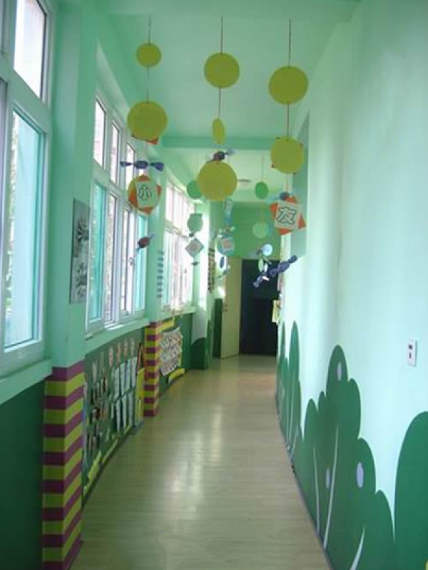 Complete DIY method for decorating kindergarten corridors