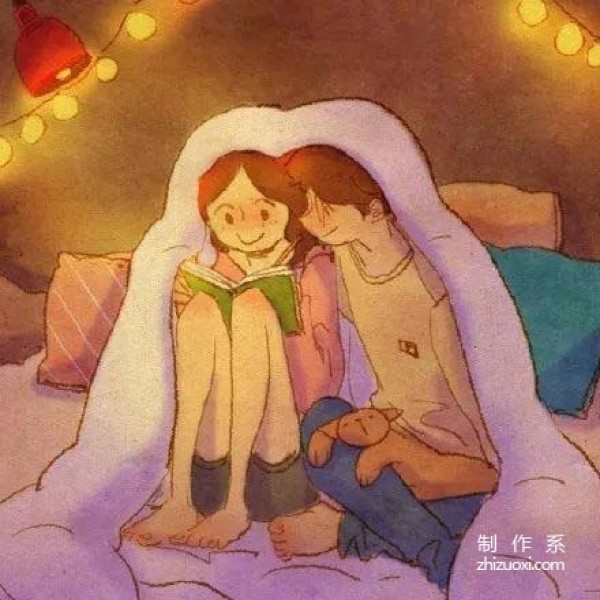 Romantic love illustrations never disappoint me