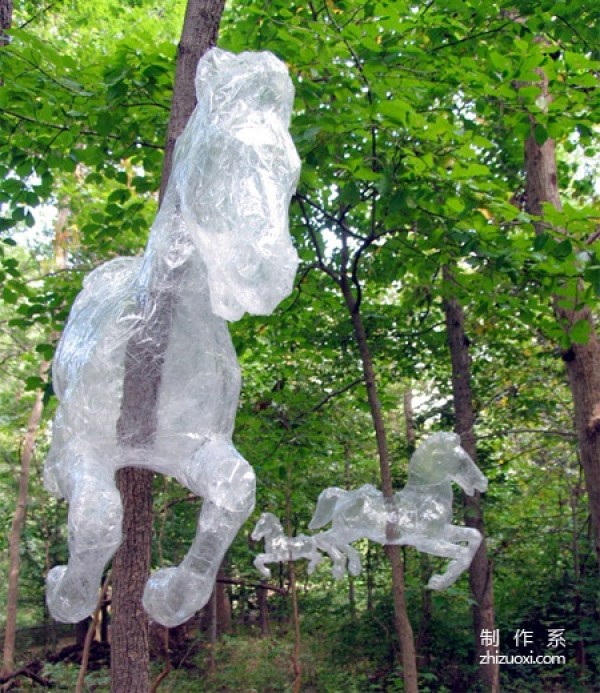 Scotch tape sculpture art