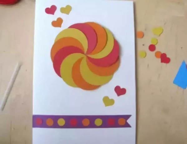 Make beautiful lollipop greeting cards with colorful cardboard Creative greeting cards