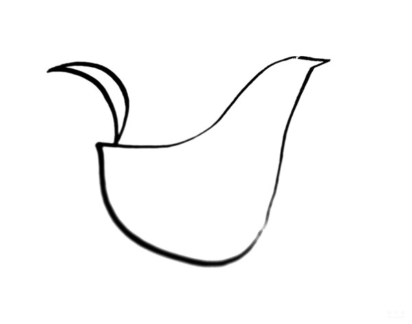 Learn to draw a simple drawing of a brave big rooster