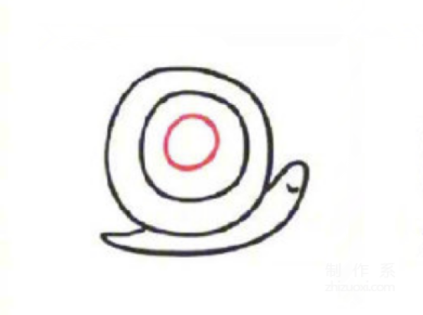 Learn to draw simple drawings, simple drawings of snails