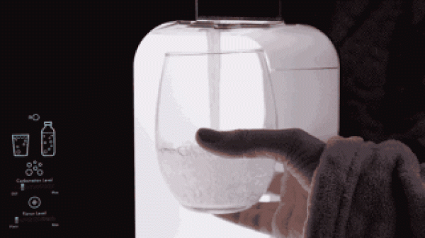 Turn your tap water into a drink with one click