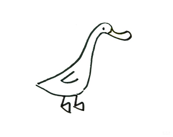 Learn to draw simple drawings, cute ducks