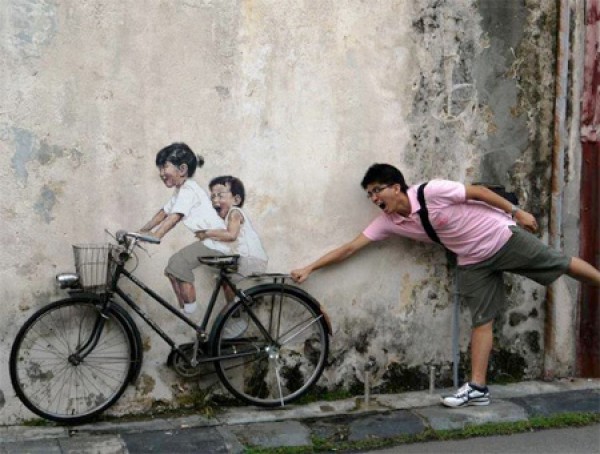 Creative art inspired by wall paintings