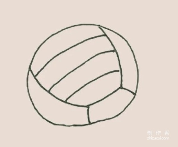 Learn to draw simple drawings, volleyball simple drawings