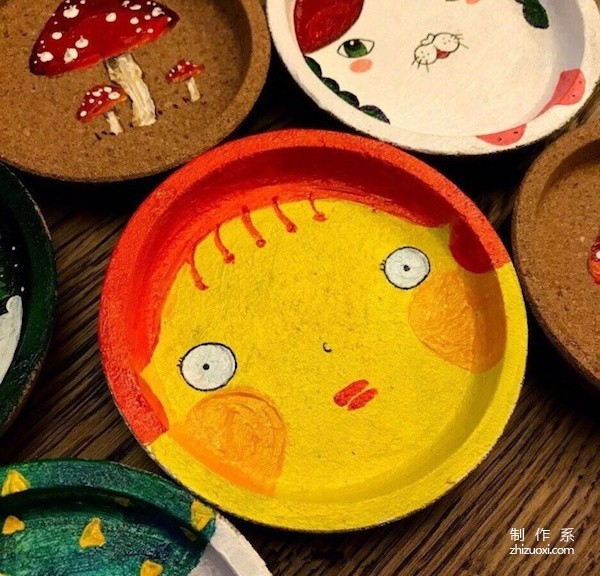 creative painted plate