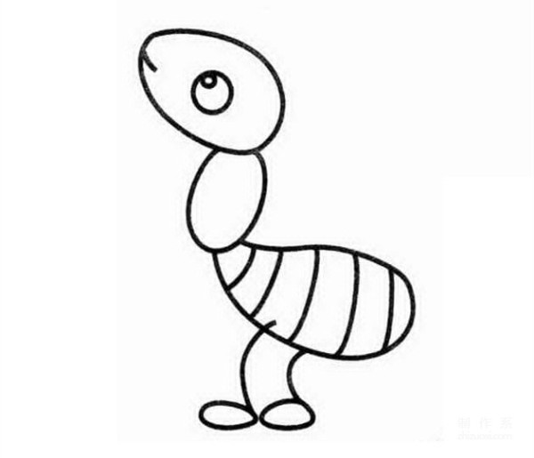 Learn to draw simple drawings, little ants