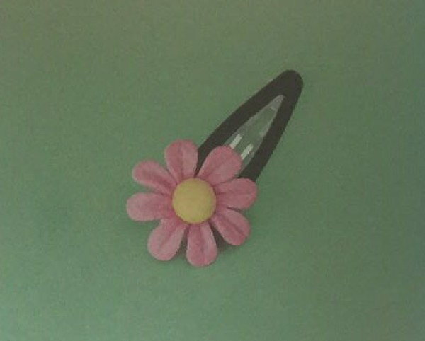 Color clay to make flower hairpins