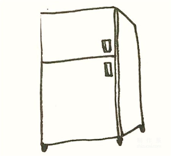 Learn to draw simple drawings, simple drawings of refrigerators