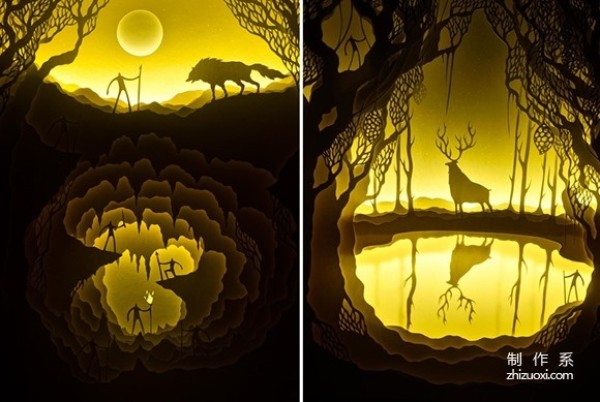 Fantastic paper sculpture art