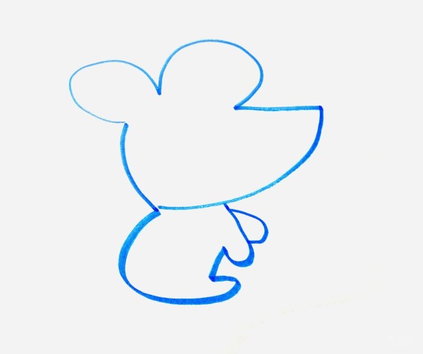 A collection of simple simple drawing pictures for kindergarten children, a simple drawing method of a cute little mouse