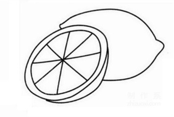 Learn to draw simple strokes, kiwi fruit