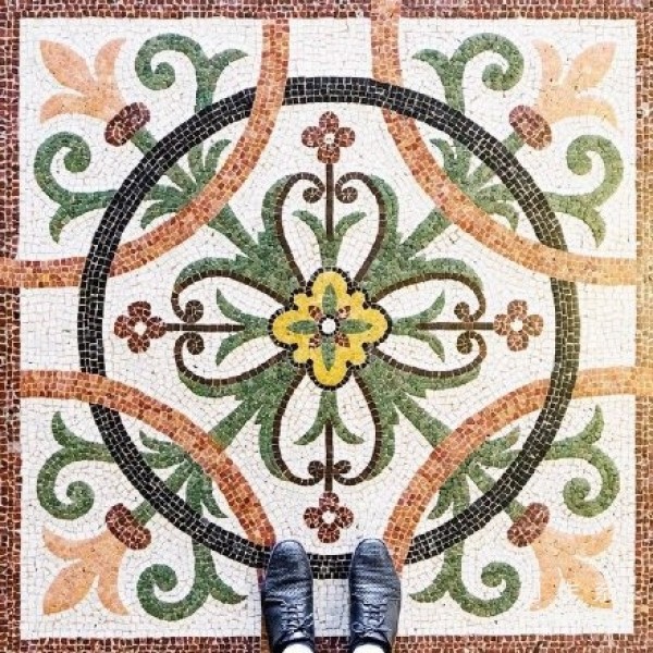 Beautiful Parisian tile art