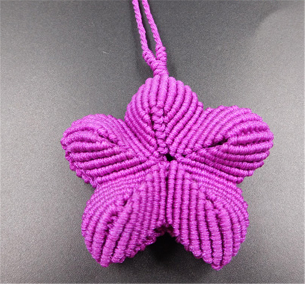 Hand-woven DIY diamond knot stars from space creative car pendant