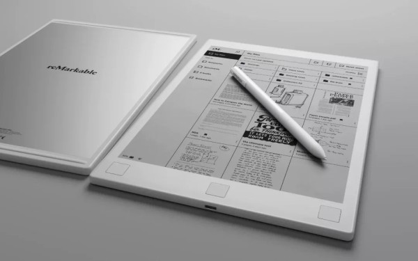 reMarkable black and white electronic ink tablet with simulated writing function