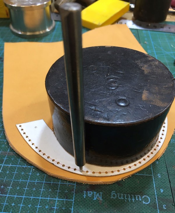 Leather carving lantern