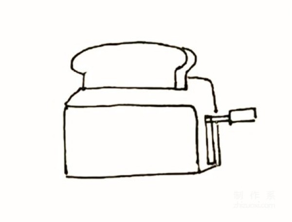 Learn to draw simple drawings, simple drawings of bread machines