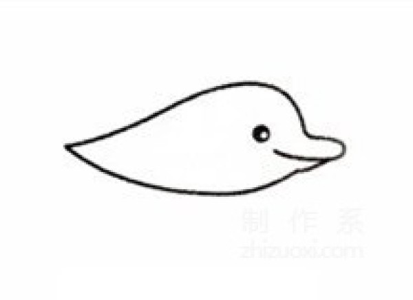 Learn to draw simple drawings, dolphins