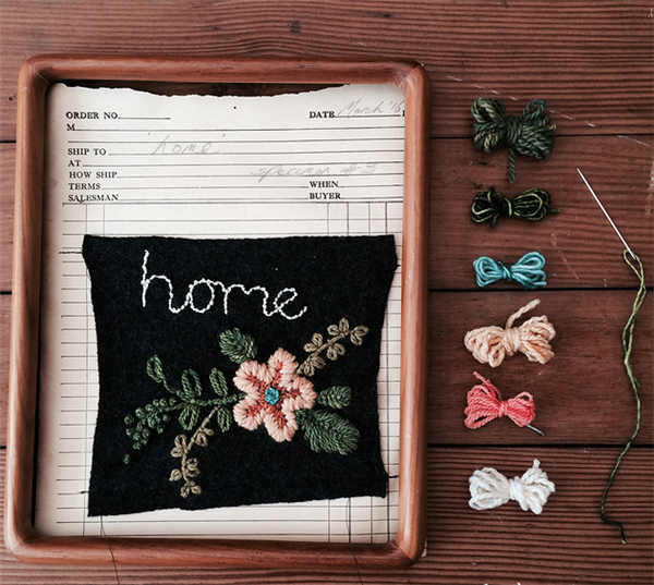 Creative products made by versatile artist hand embroidery DIY