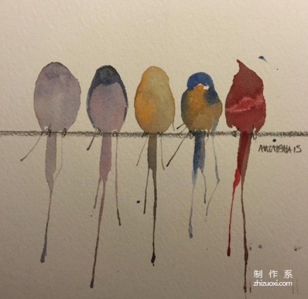 Appreciation of illustrator Awaisha’s watercolor paintings, tranquil beauty