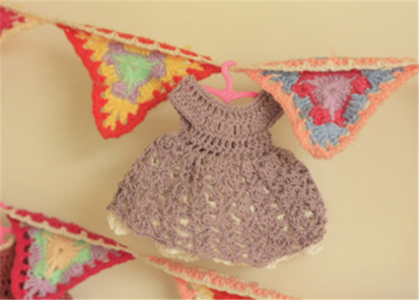 Beautiful and cute hand knitted DIY kawaii princess dress