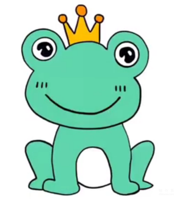 Learn to draw simple drawings, simple drawings of the Frog Prince