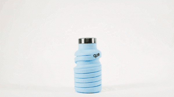 Stretchable and foldable eco-friendly water bottle que Bottle