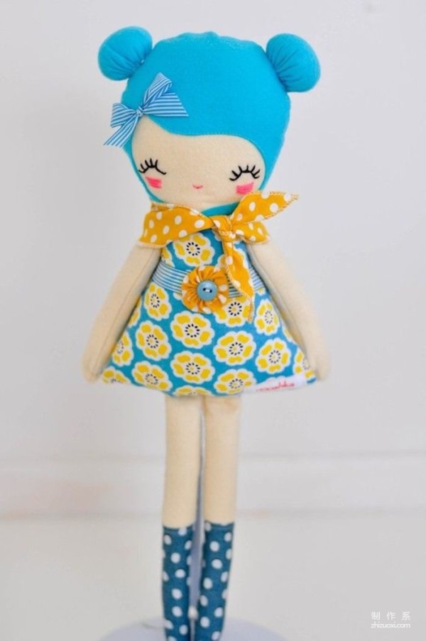 These dolls are so cute and easy to make. A guide to sewing doll stitches is included.