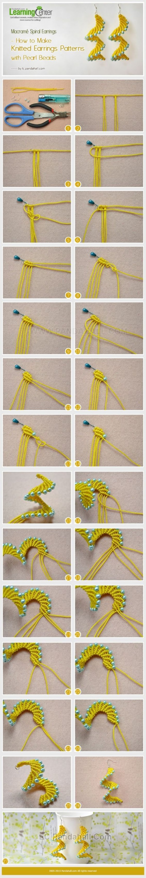 How to braid Chinese knot earrings_oblique curly knot earrings