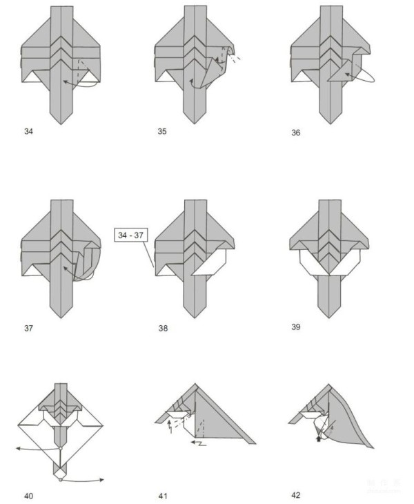 Paper art handmade origami art, Mammoth handmade origami drawing tutorial